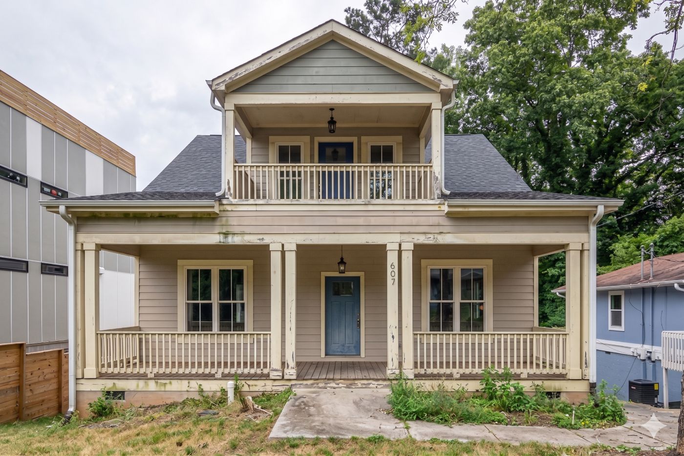 Slidell home exterior before painting